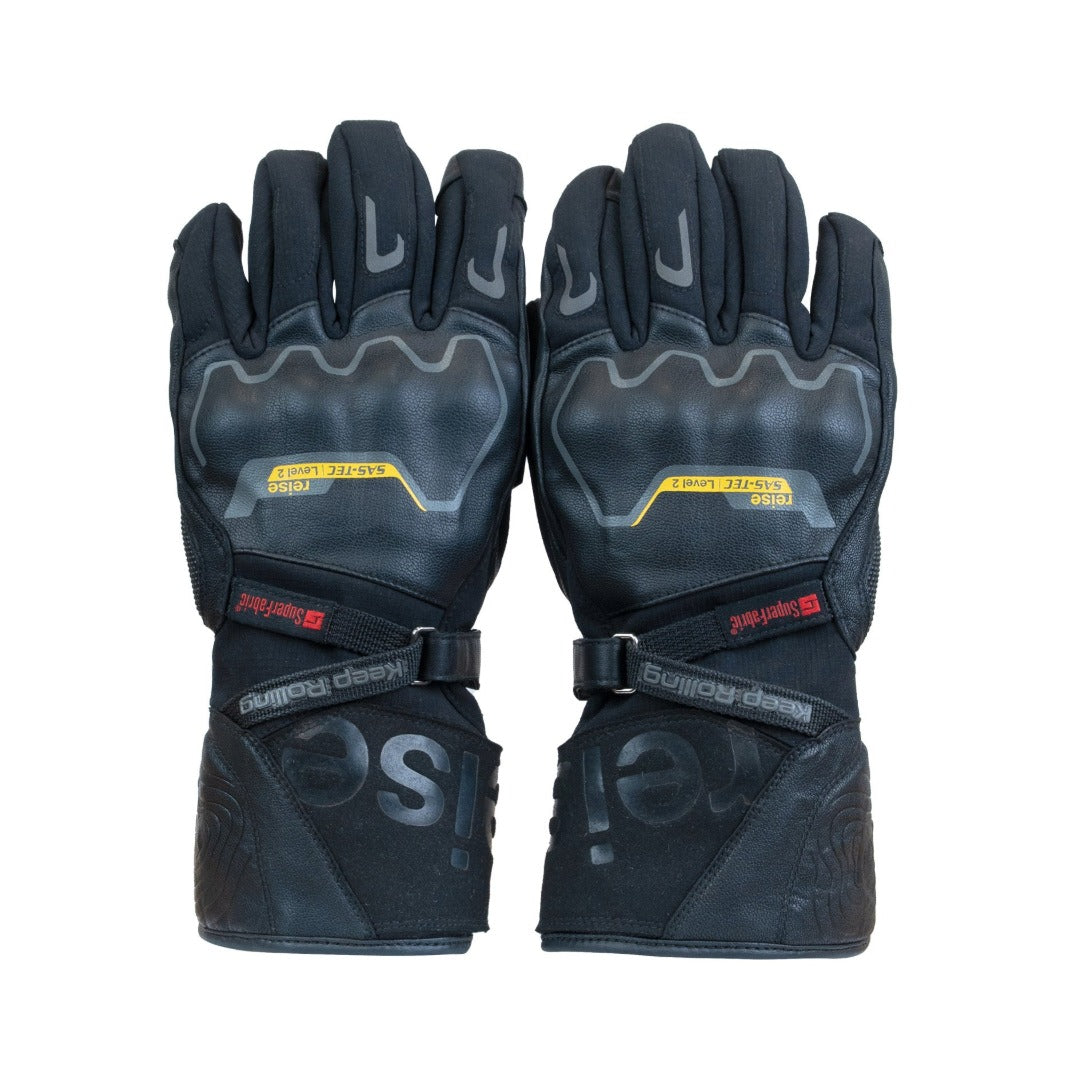 Reise Nubra Gloves Black – Waterproof Touring Motorcycle Gloves with SAS-TEC Protection