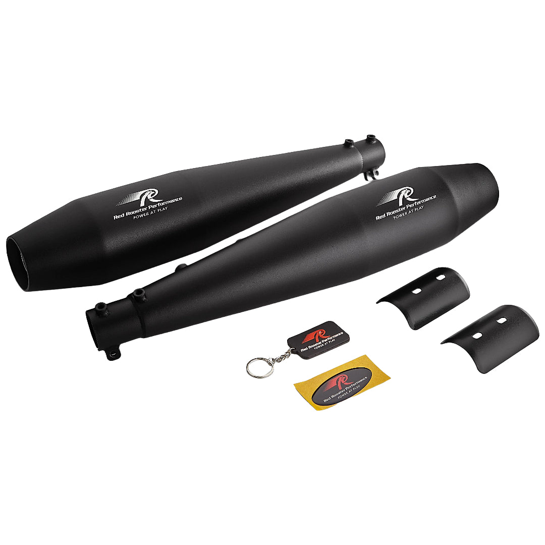Redrooster Stellar –Black Matte Exhaust For Gt 650/Interceptor 650