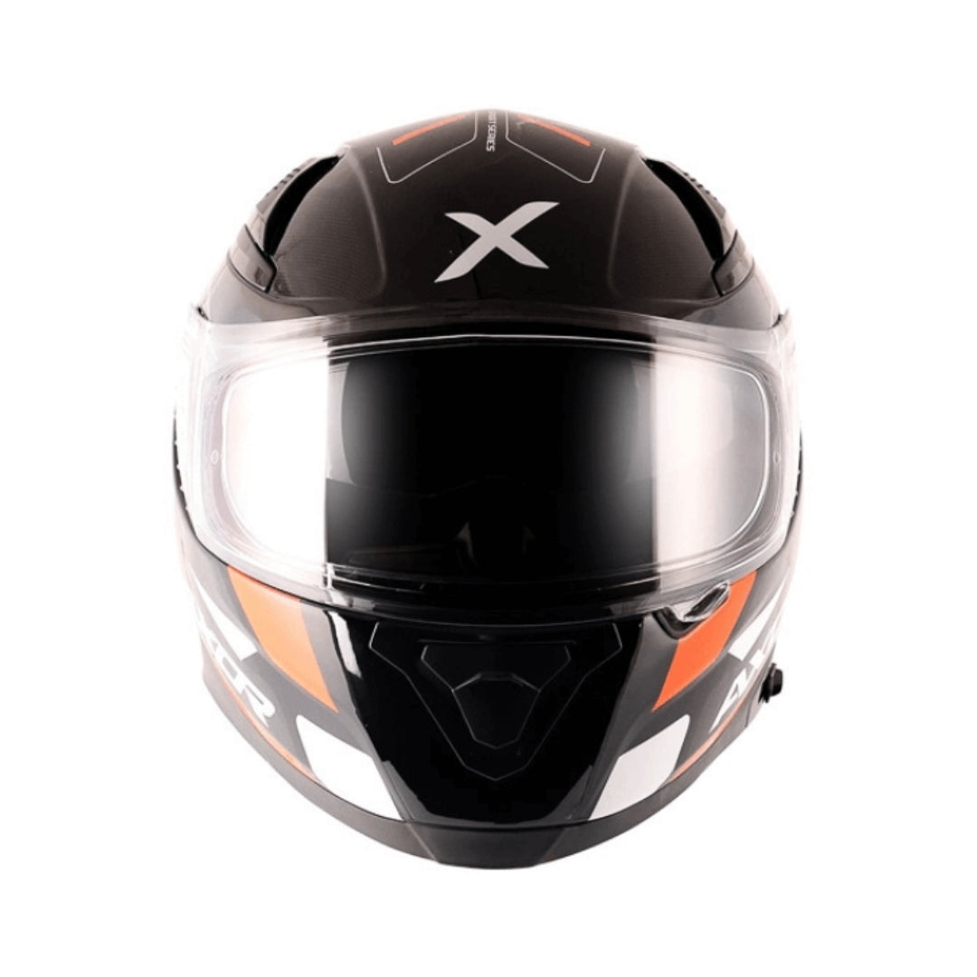 Axor Apex Turbine Gloss Black Orange Helmet