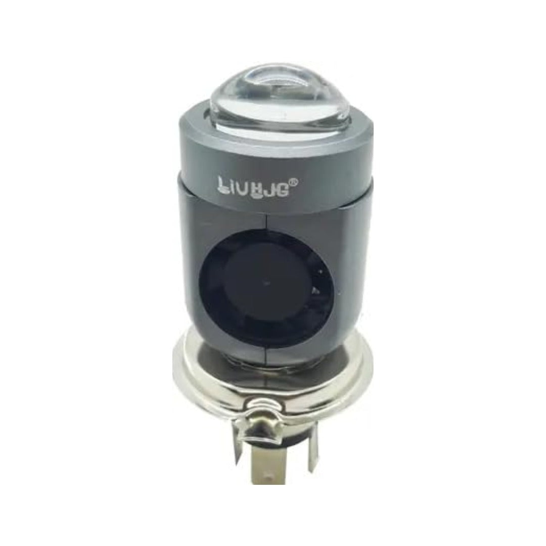 HJG Single LED Headlight Bulb with Fan – AC/DC Compatible