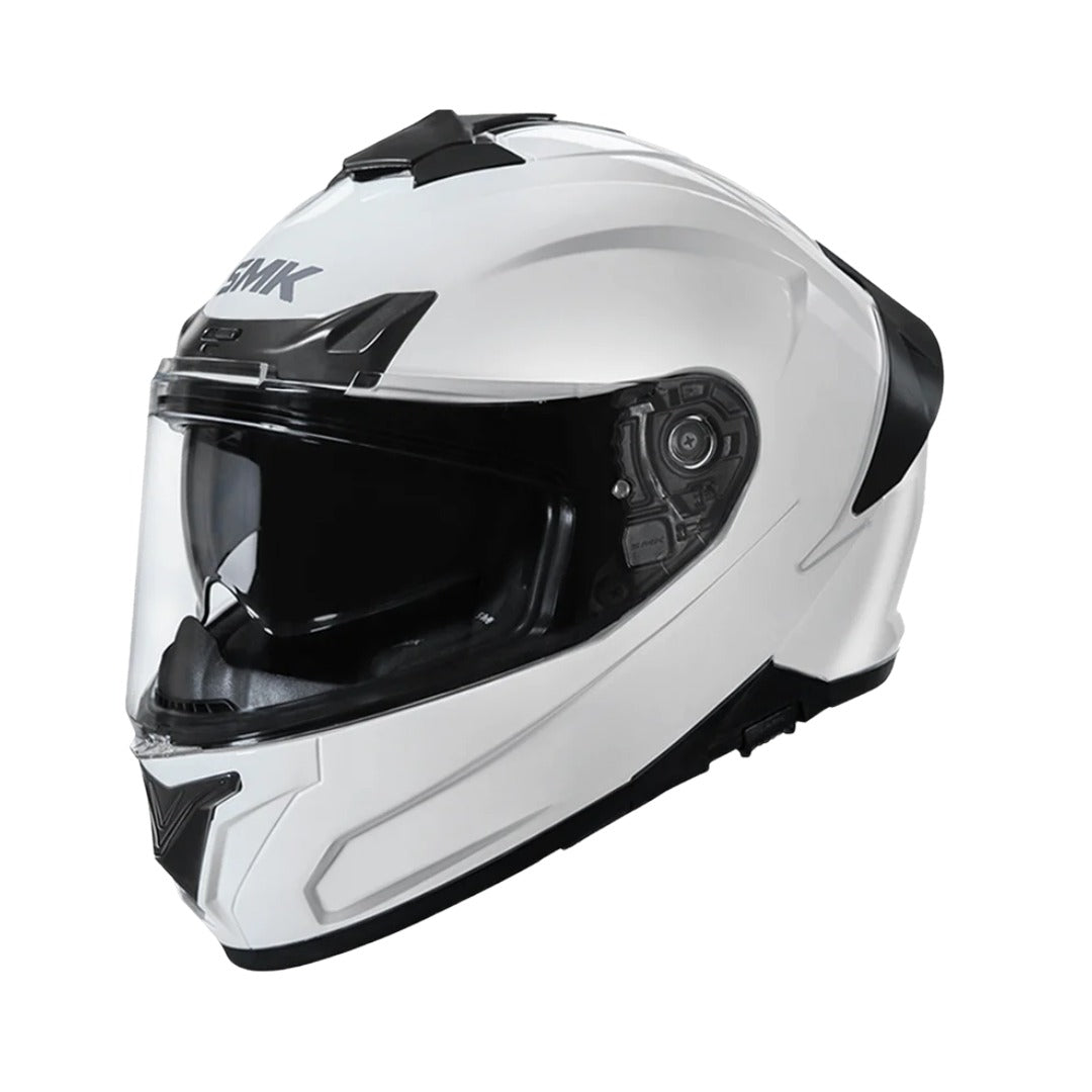 SMK Typhoon Unicolour Helmet – Gloss White