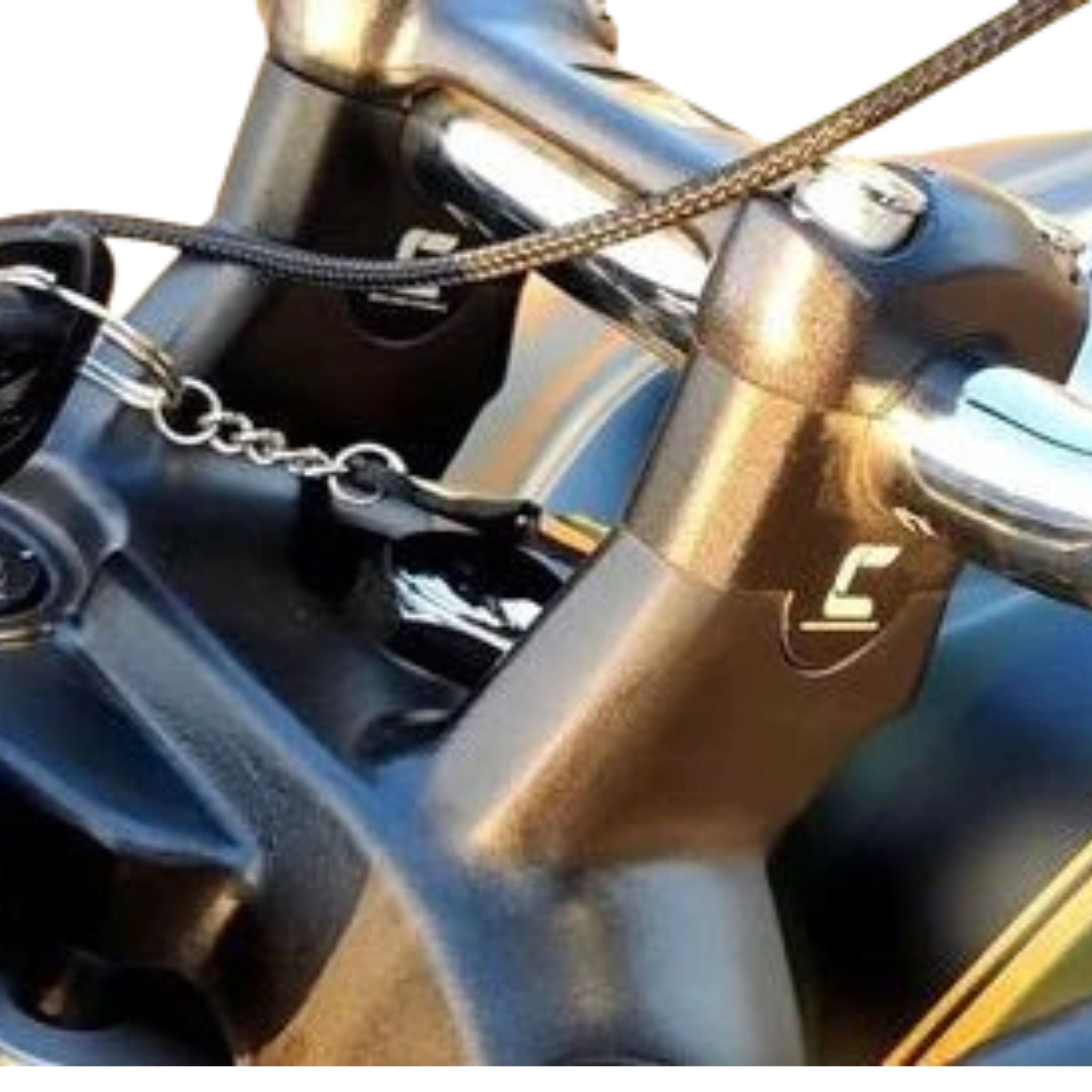 Handle Bar Riser-Honda Hiness And Rs-Carbon Racing-28mm-Black