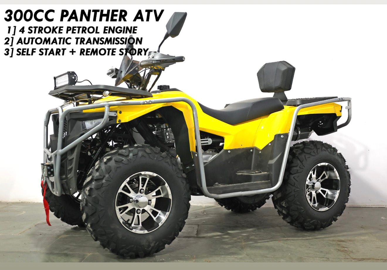 300CC Panther ATV Quad Bike | 4-Stroke Off-Road Petrol ATV with Electric Start & Winch