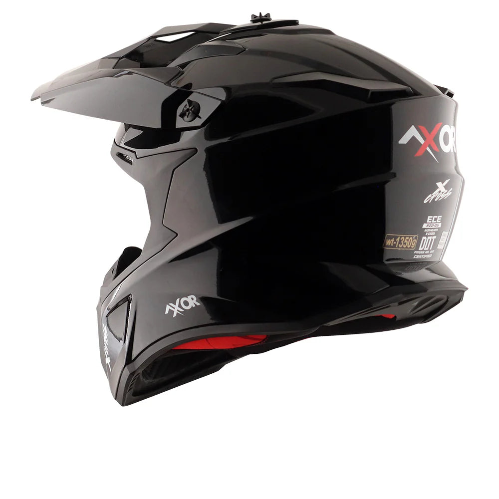 Axor X-cross Single Color Motorcycle Helmet