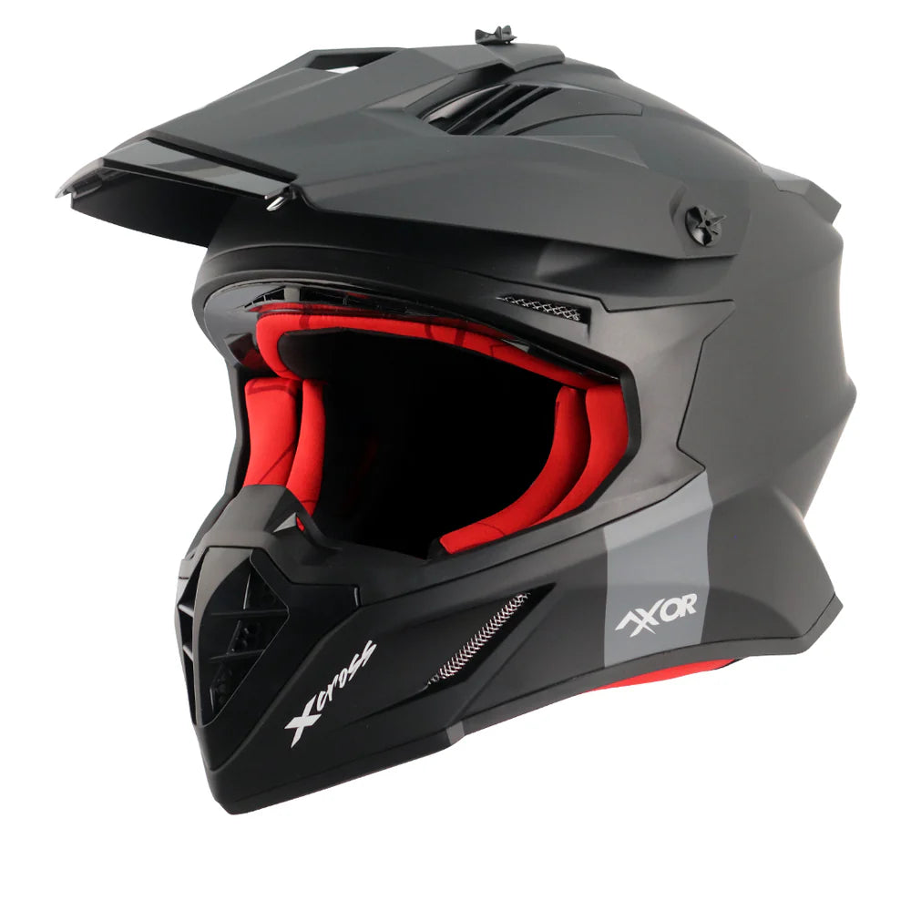 Axor X-cross Single Color Motorcycle Helmet