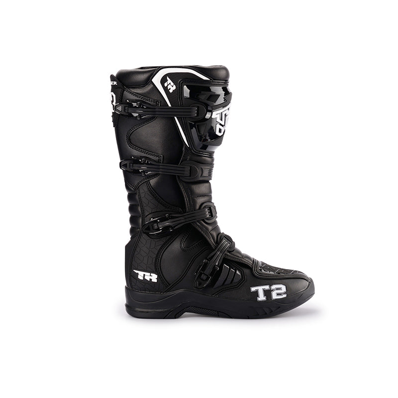 TR MTR T2 Motocross Off-Road Boots Black – Motorcycle Riding Boots with TPU Protection & Anti-Slip Sole