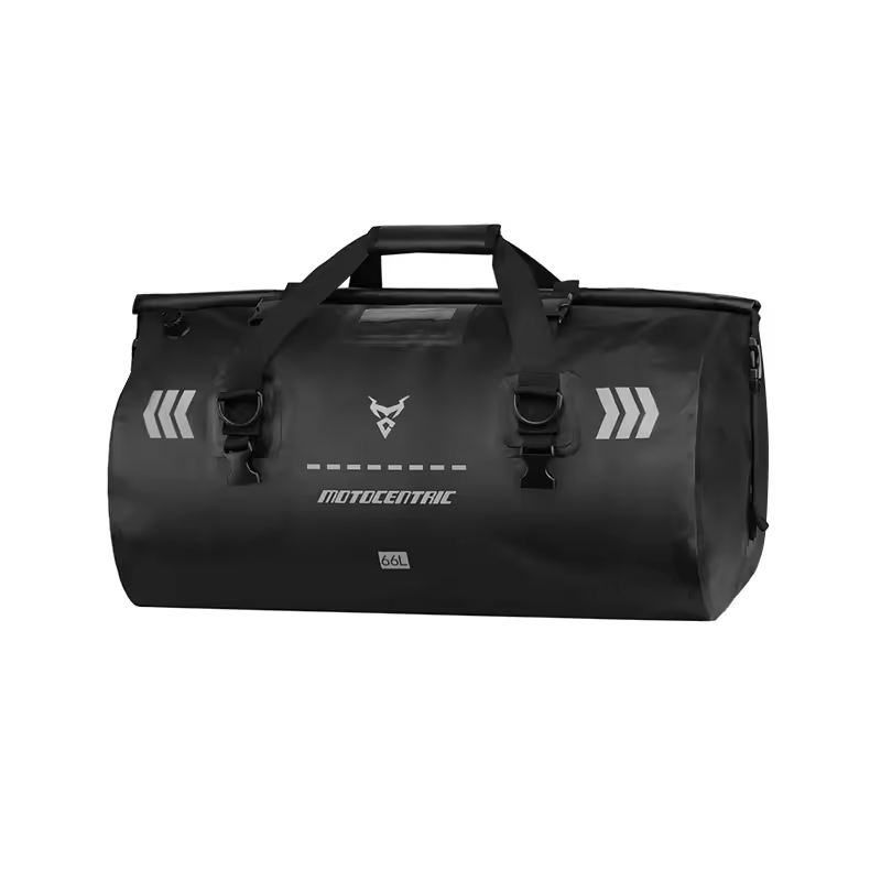 Moto Centric 66L black tail bag product view