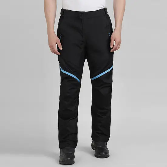 ROYAL ENFIELD TRIPPER MOTORCYCLE RIDING PANT - BLACK BLUE