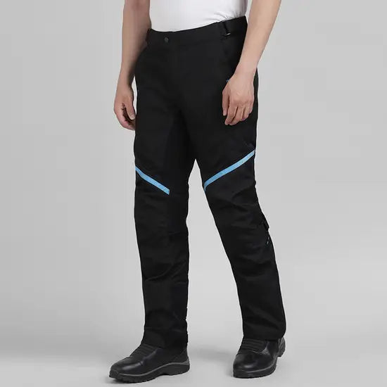 ROYAL ENFIELD TRIPPER MOTORCYCLE RIDING PANT - BLACK BLUE