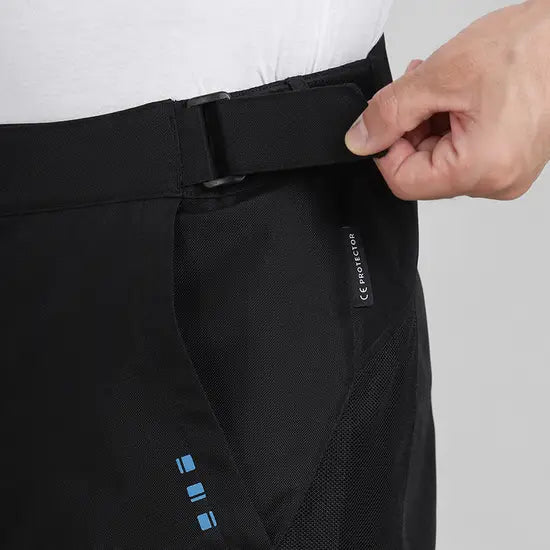 ROYAL ENFIELD TRIPPER MOTORCYCLE RIDING PANT - BLACK BLUE