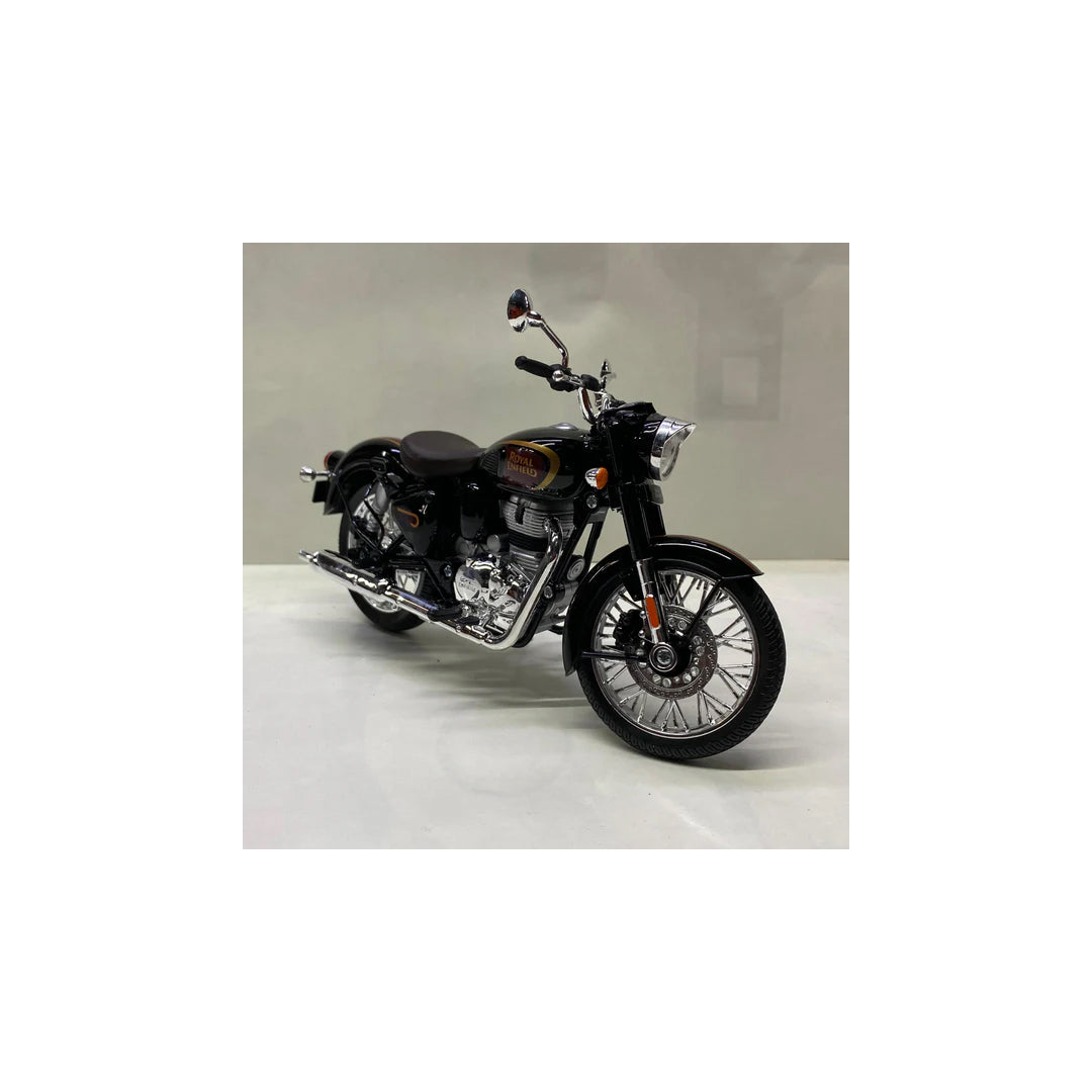 Royal Enfield Classic 350 Halycon Black colour scale