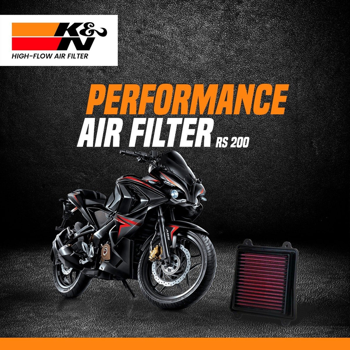 K&N Air Filter for Bajaj Dominar / RS200