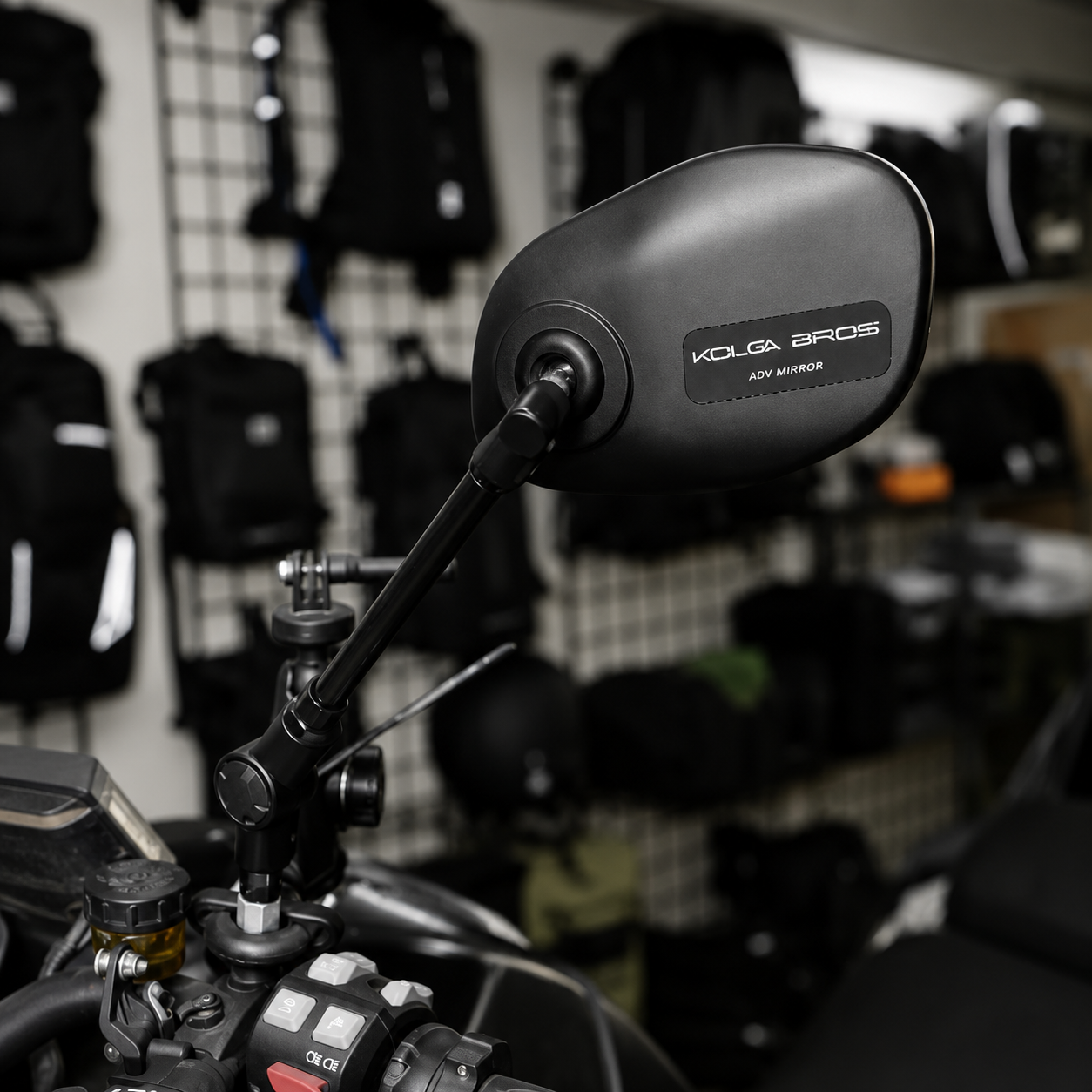 Kolga Bros Adventure Foldable Motorcycle Mirrors Universal Fit (KBMM-01)