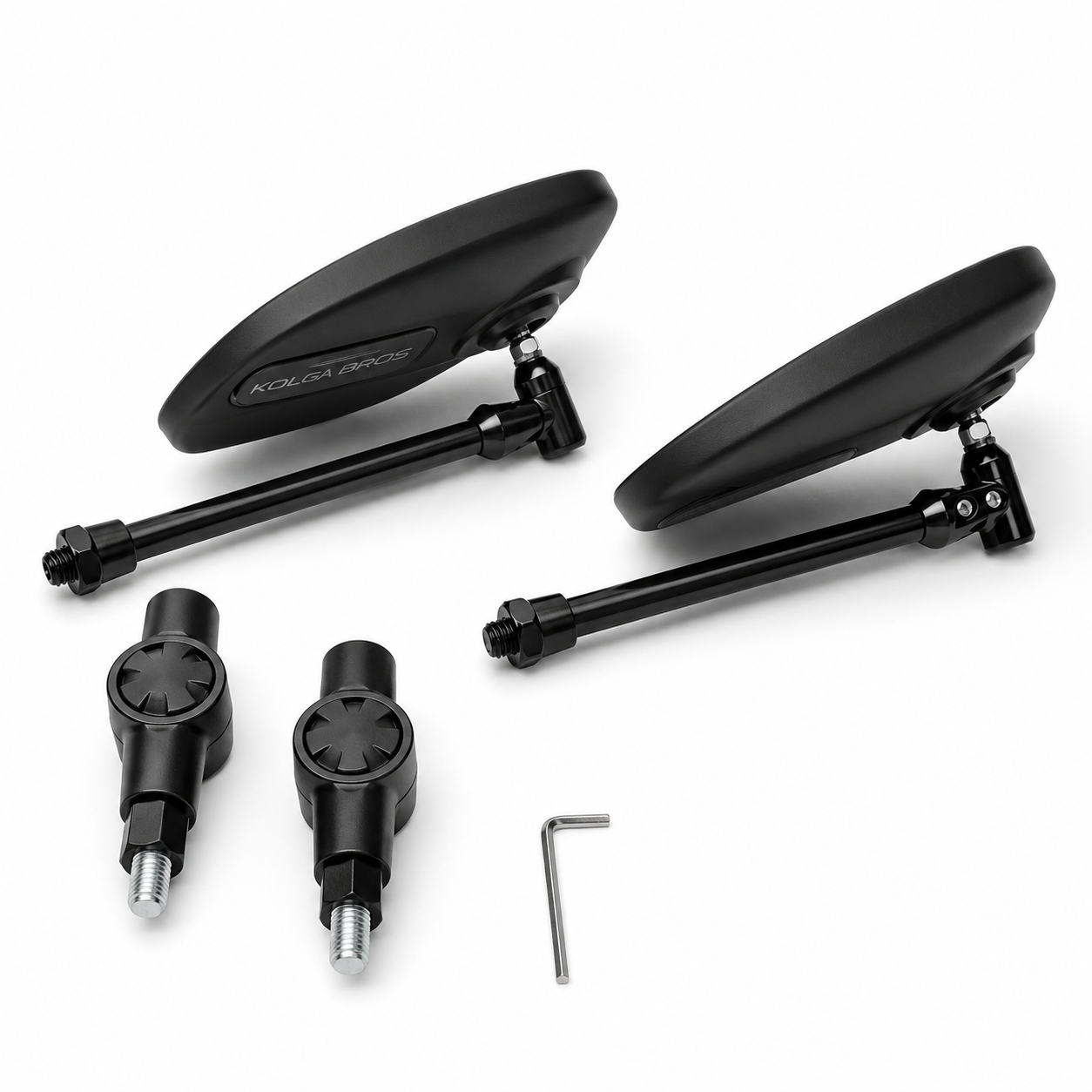 Kolga Bros Adventure Foldable Motorcycle Mirrors Universal Fit (KBMM-01)