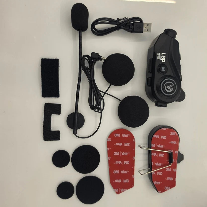 LGP G10 Bluetooth Camera Helmet Headset with 2K Action Camera