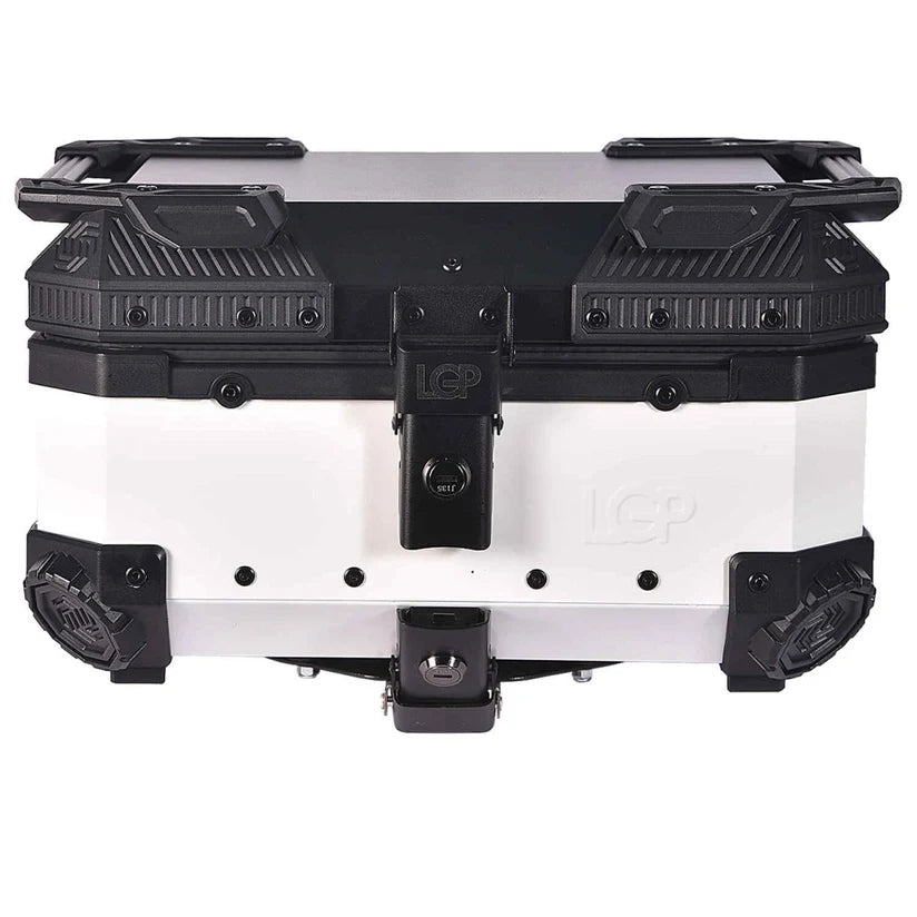 LGP Universal White and Black 25L Aluminum Top Box – Compact & Durable Motorcycle Storage (Copy)
