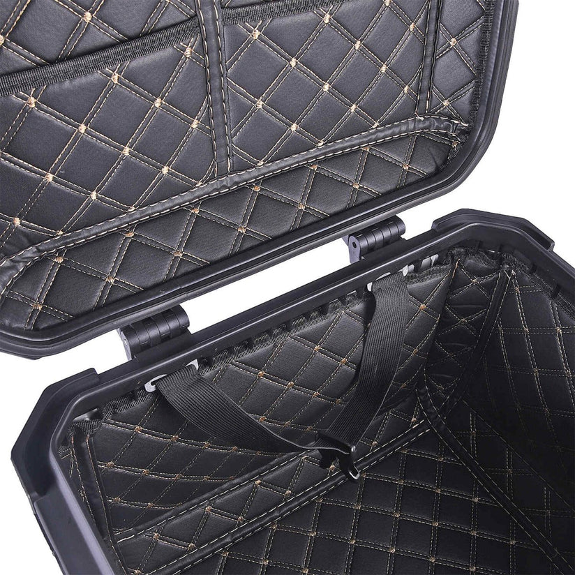 LGP Top Box 45L KTM Graphics Aluminium Motorcycle Top Box Backrest | Aluminium Motorcycle Top Case