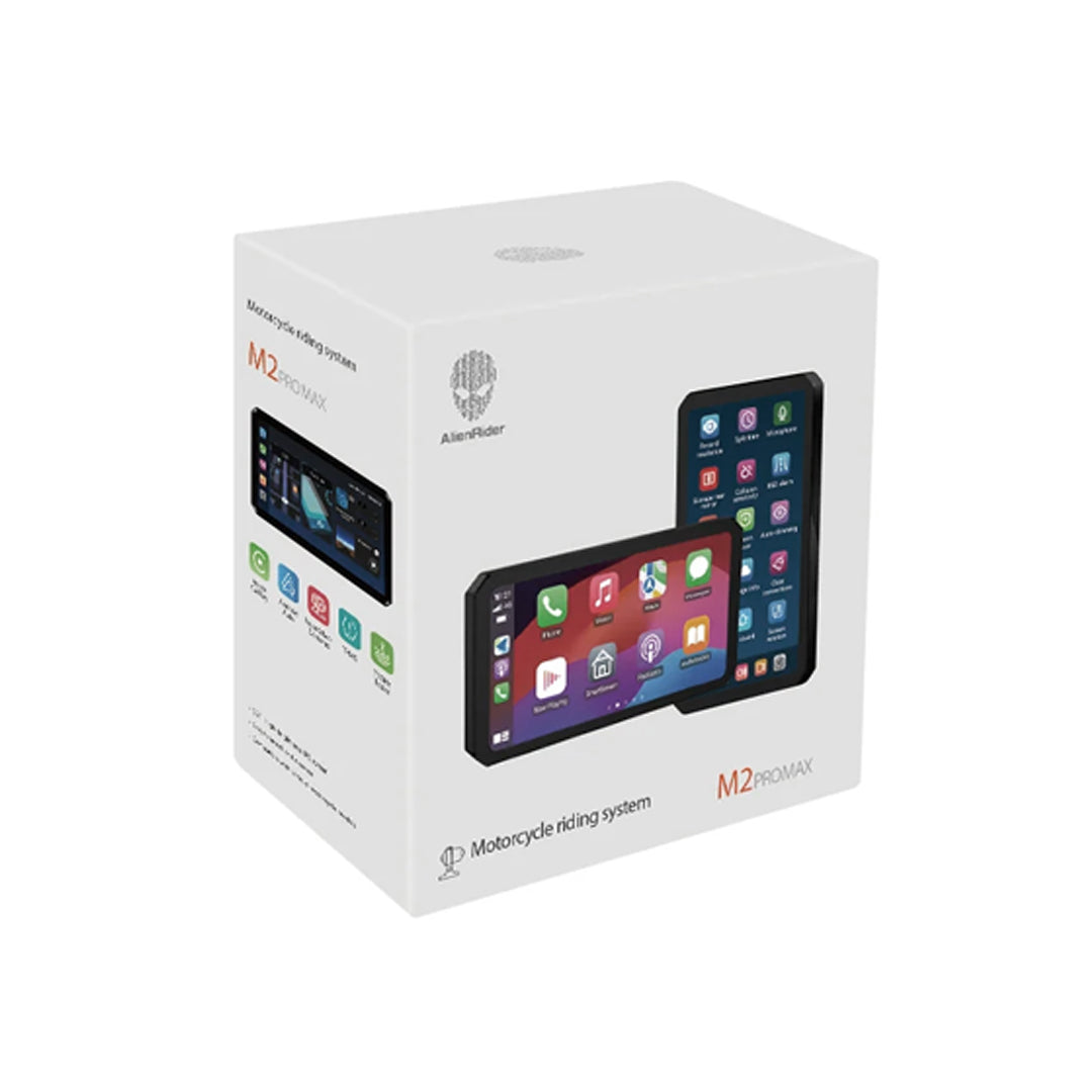AlienRider M2Promax Motorcycle GPS Carplay Android Auto Screen