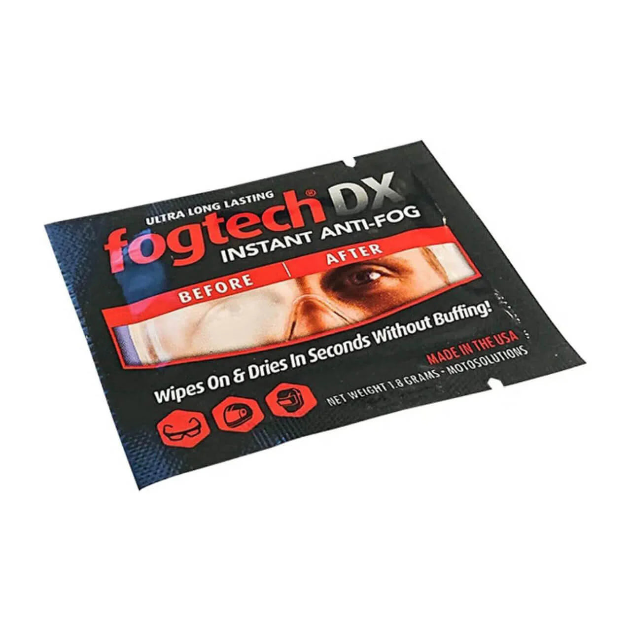Moto Solutions Fogtech DX Visor Wipes Pack of 3 (FTPLD*3)