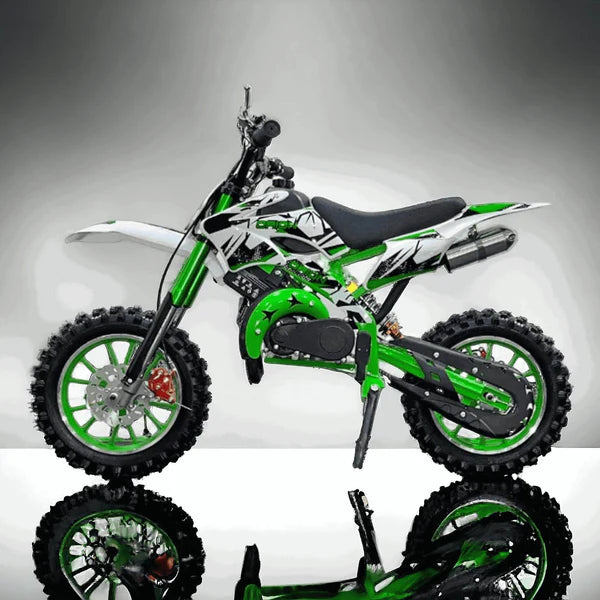 50cc Kids Dirt Bike with Self & Pull Start | Disc Brakes | Ages 4-13