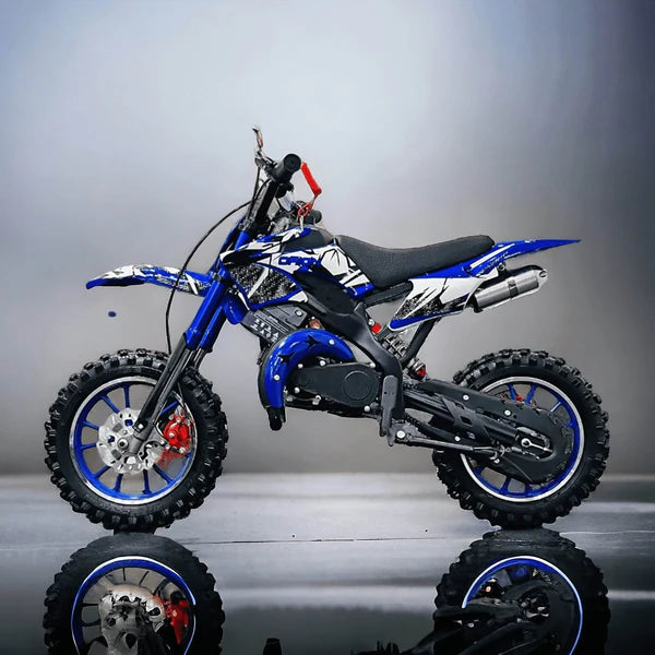 50cc Kids Dirt Bike with Self & Pull Start | Disc Brakes | Ages 4-13