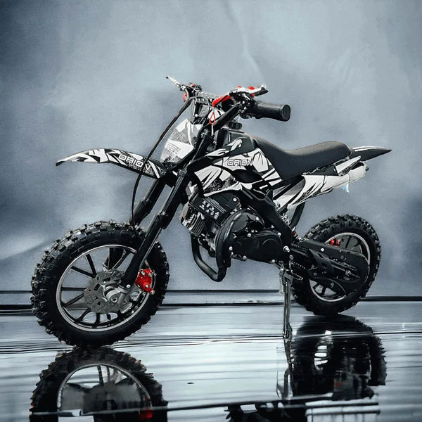 50cc Kids Dirt Bike with Self & Pull Start | Disc Brakes | Ages 4-13