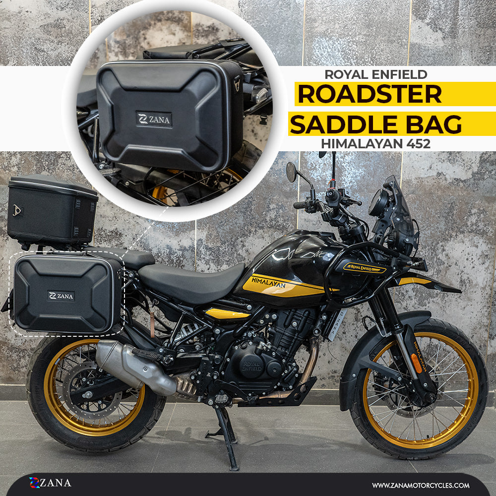 Zana Roadster Saddle Bag 60L (30L Each) – Universal Motorcycle Saddle Bags | Touring Luggage