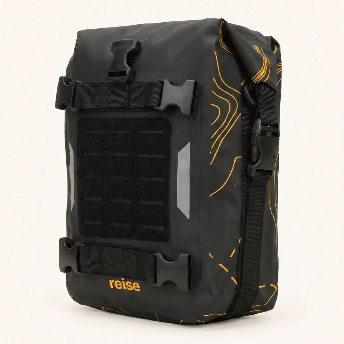 Reise 6L black crash bar bag rear view