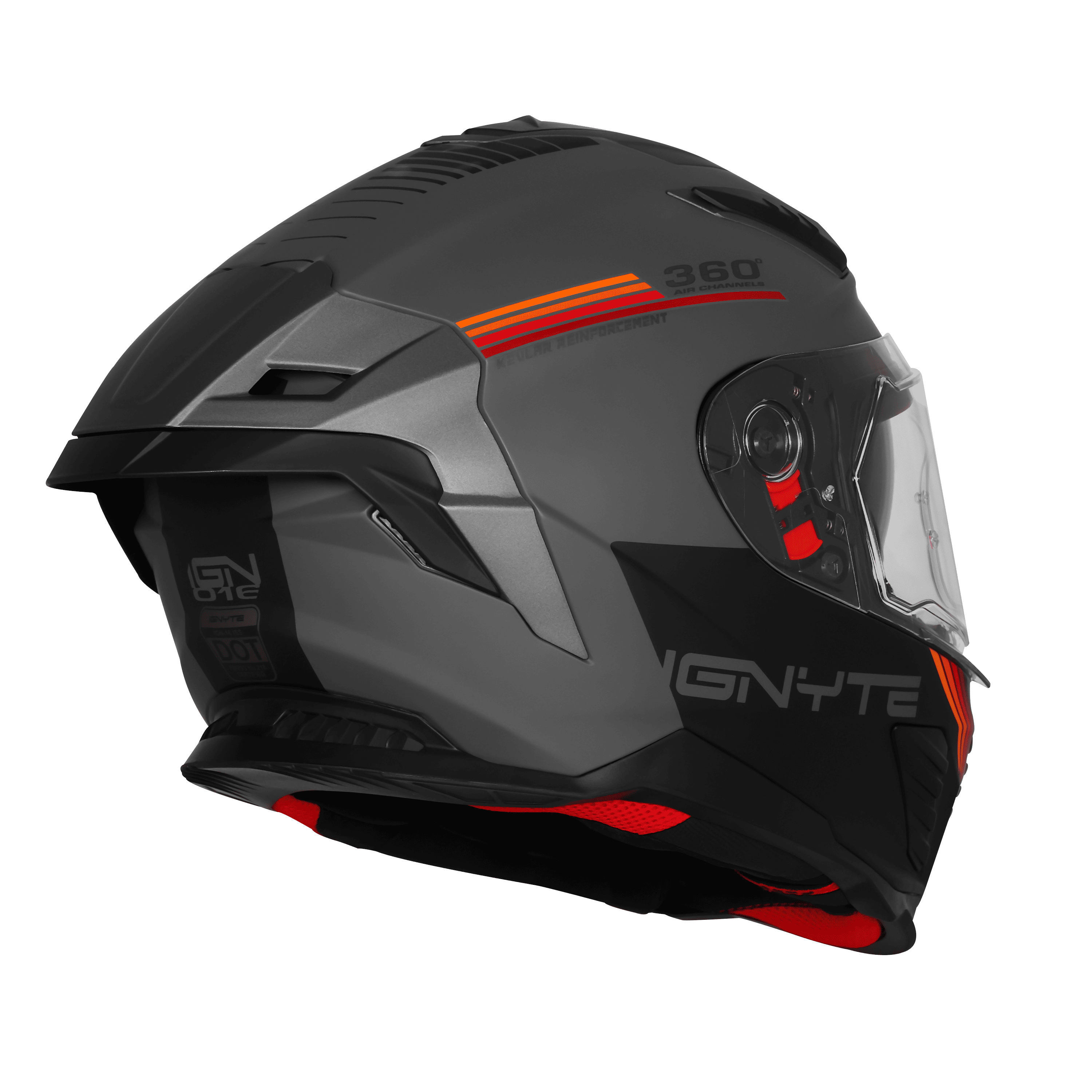 IGN-16 ISS DOT Quantumm Glossy Full Face Helmet