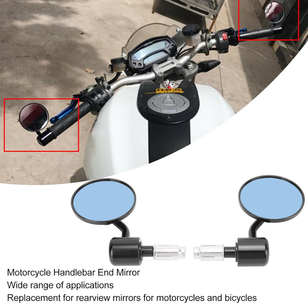 Rear View Mirror - Round Black