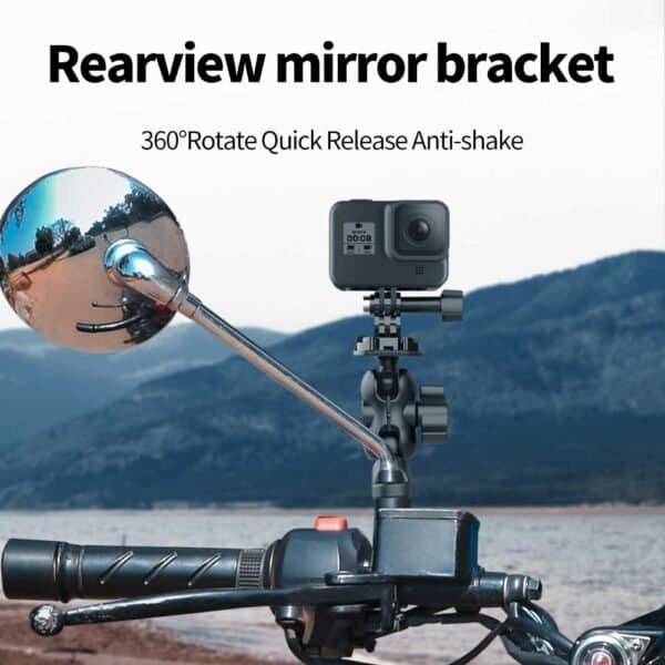 Motorcycle HandleBar Mount with quick release adapter