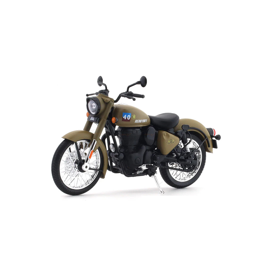 Royal Enfield Classic 350 Signals Sandstorm – 1:12 Maisto Diecast Scale Model