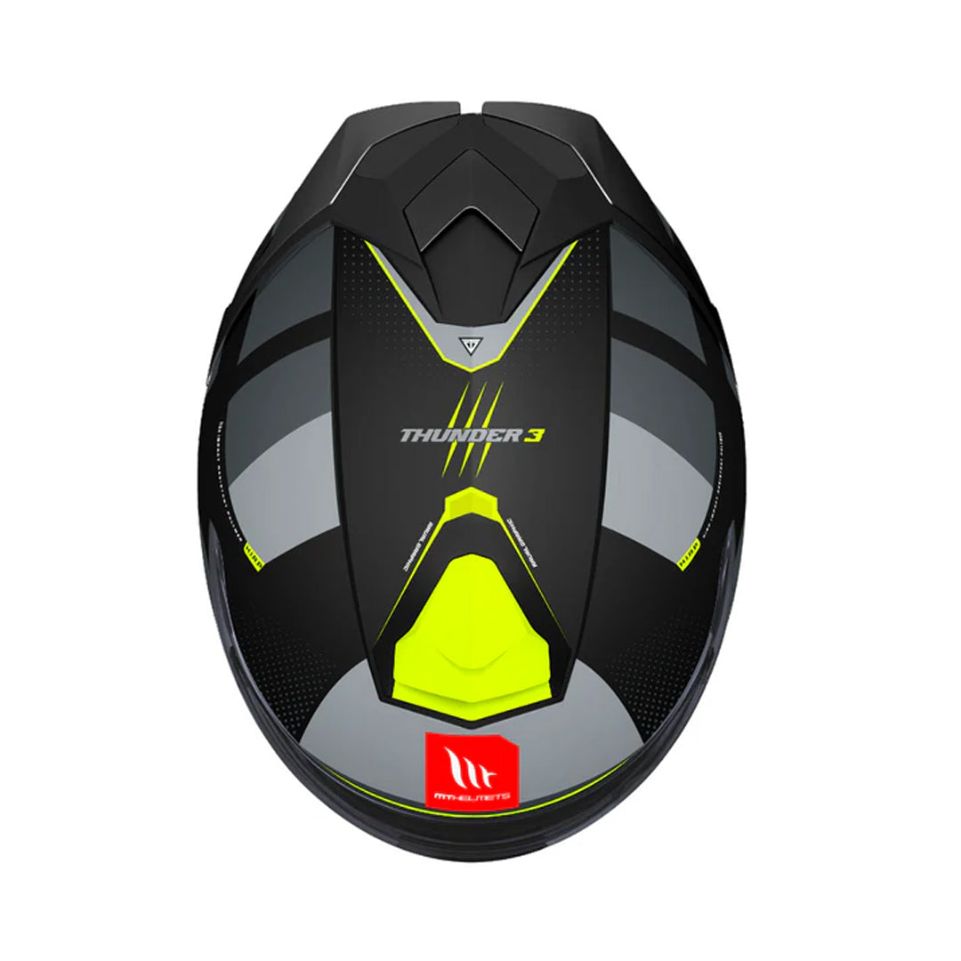 MT Thunder 3 SV Pro Arual B13 Helmet - Gloss Black Grey Neon