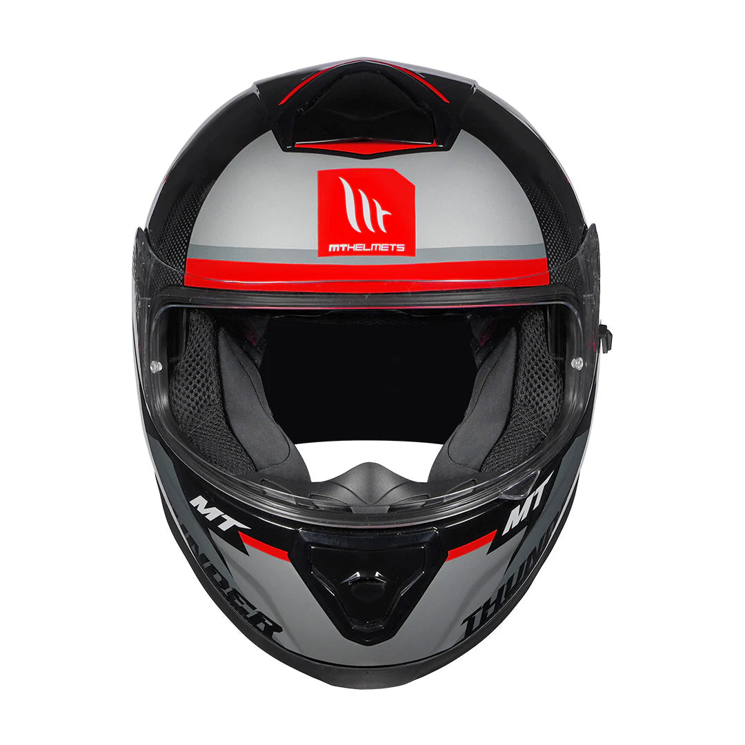 MT Thunder 3 SV Pro Arual B1 Helmet - Gloss Grey Black Pink