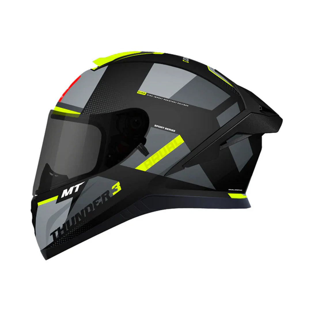 MT Thunder 3 SV Pro Arual B13 Helmet - Gloss Black Grey Neon