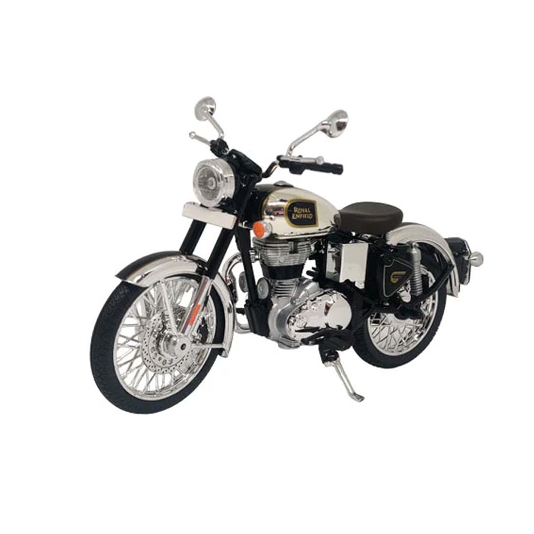 Maisto Toys Classic 350 Chrome Black
