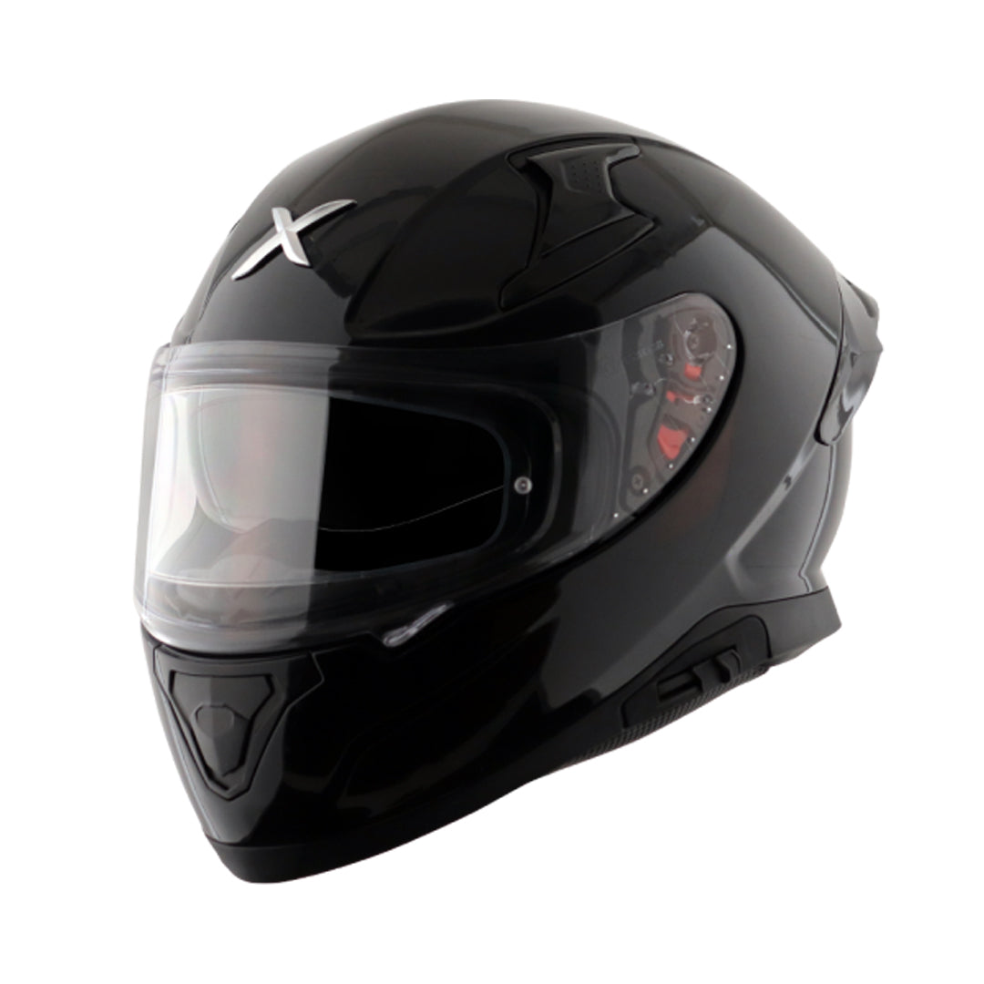 Full Face Visor Helmet-Axor Apex Solid-Black