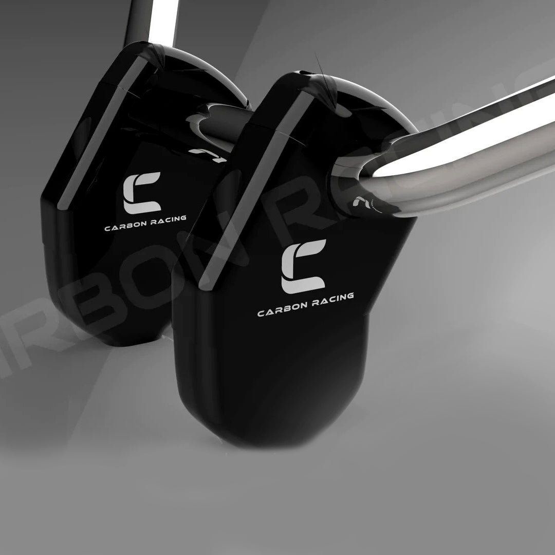 Carbon Racing Angled Aluminum Handlebar Risers for Interceptor 650