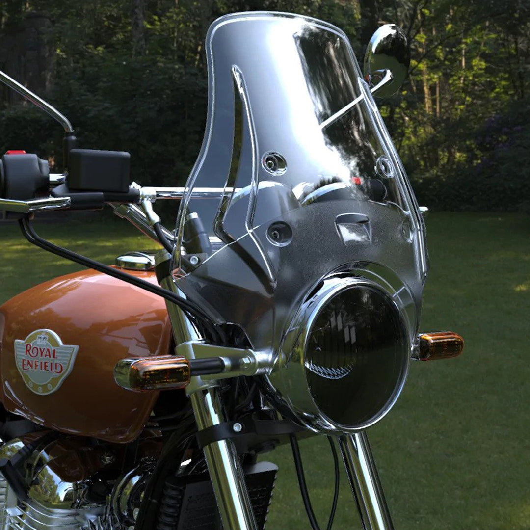 Carbon Racing WANDERER Premium Windshield for Royal Enfield Interceptor 650 V2 (Version 2)