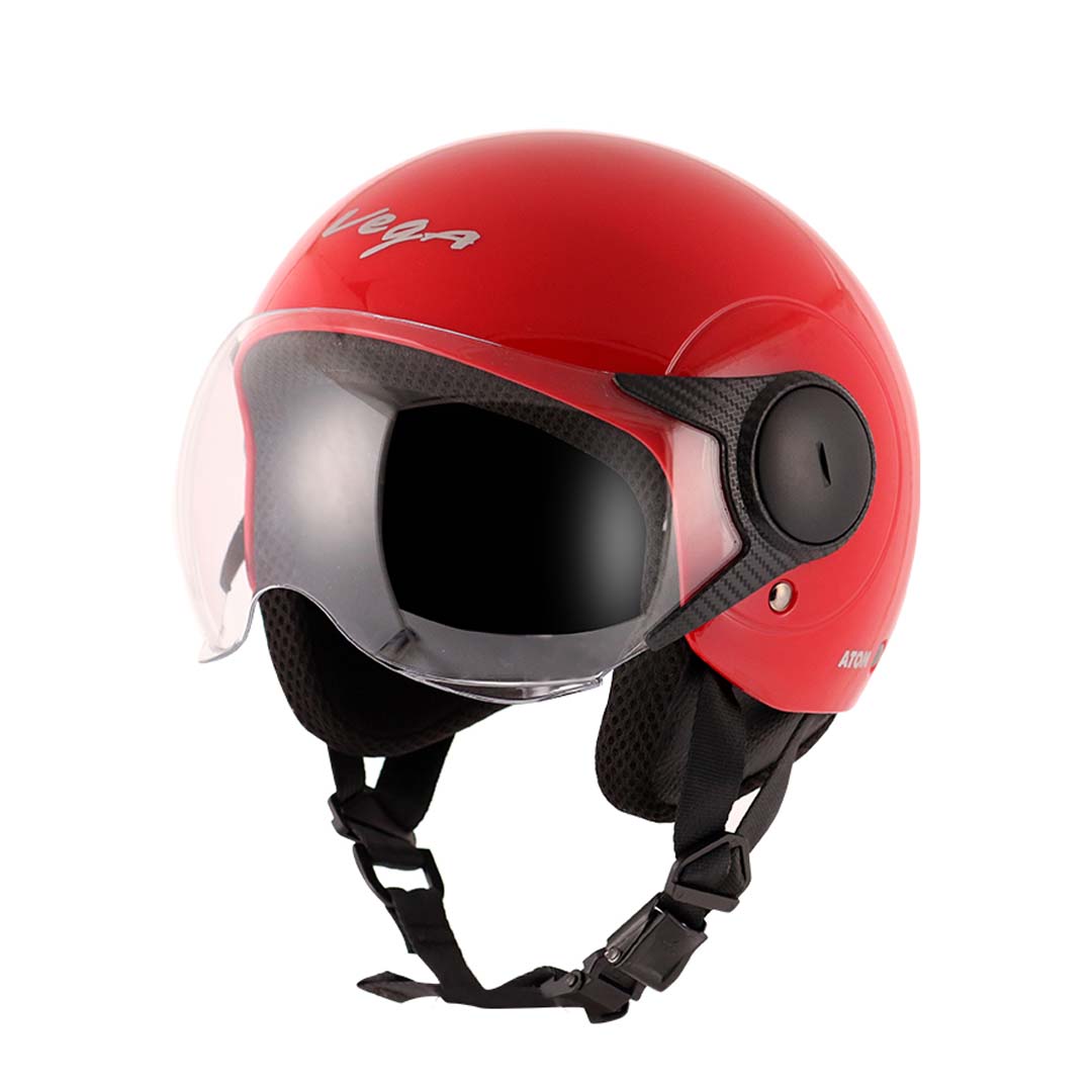 Skull Cap Vega Warrior Helmet Vega Atom Red Helmet With Free