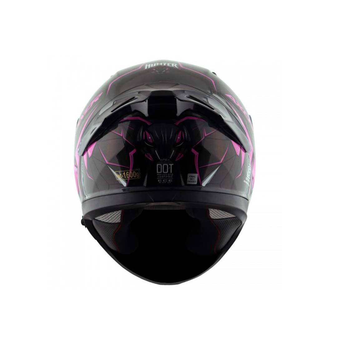 Axor Apex Hunter Gloss Black Pink Helmet