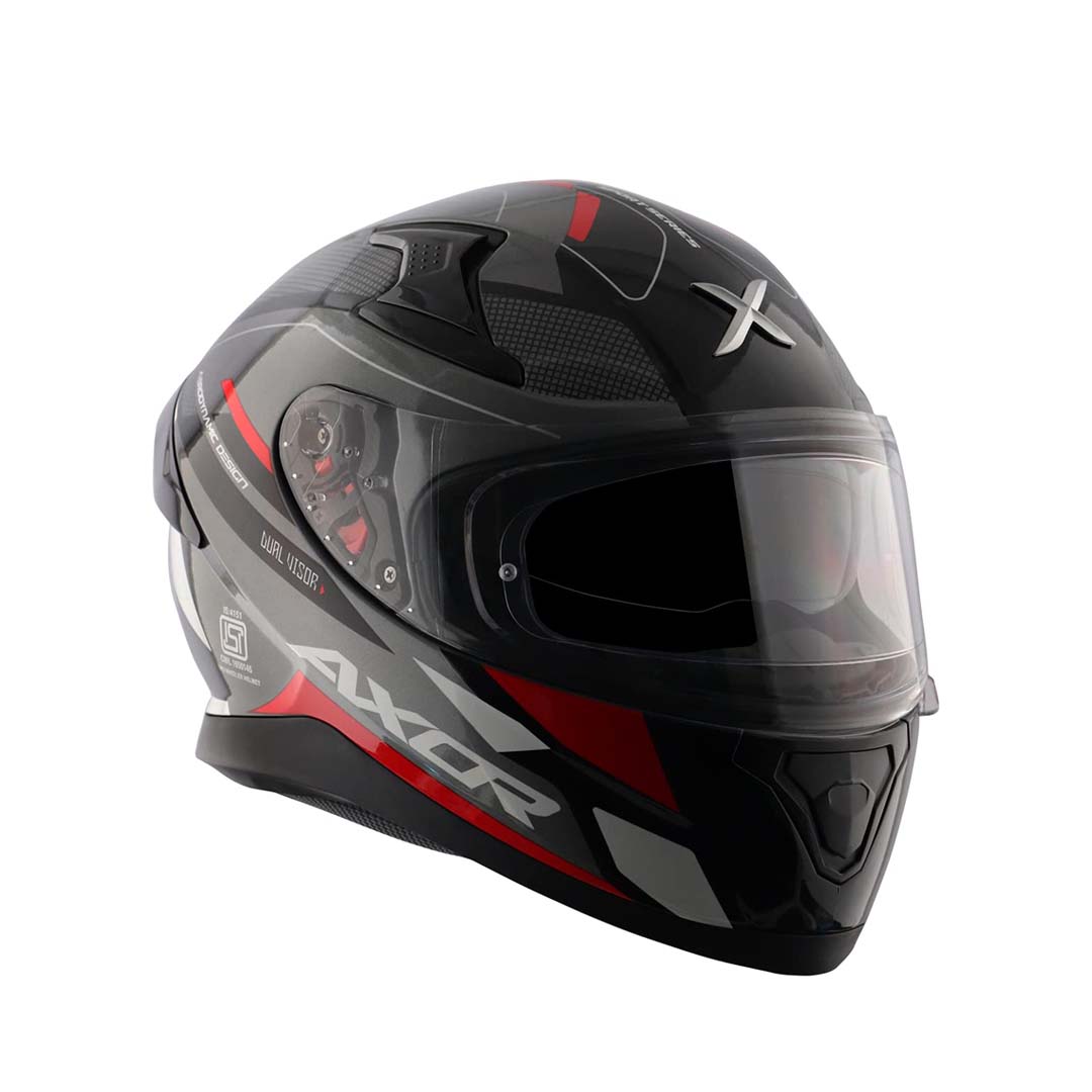 Axor Apex Turbine Black Red Grey Helmet