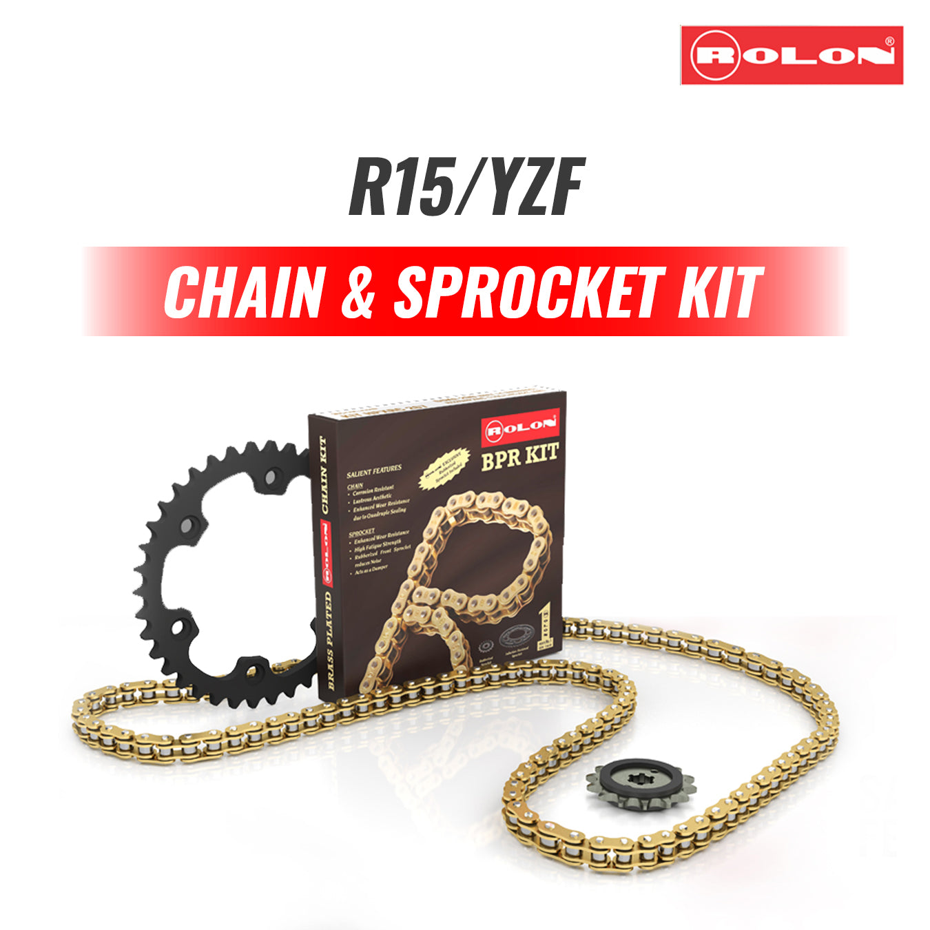 Rolon Brass Chain Sprocket For Yamaha R15 V1