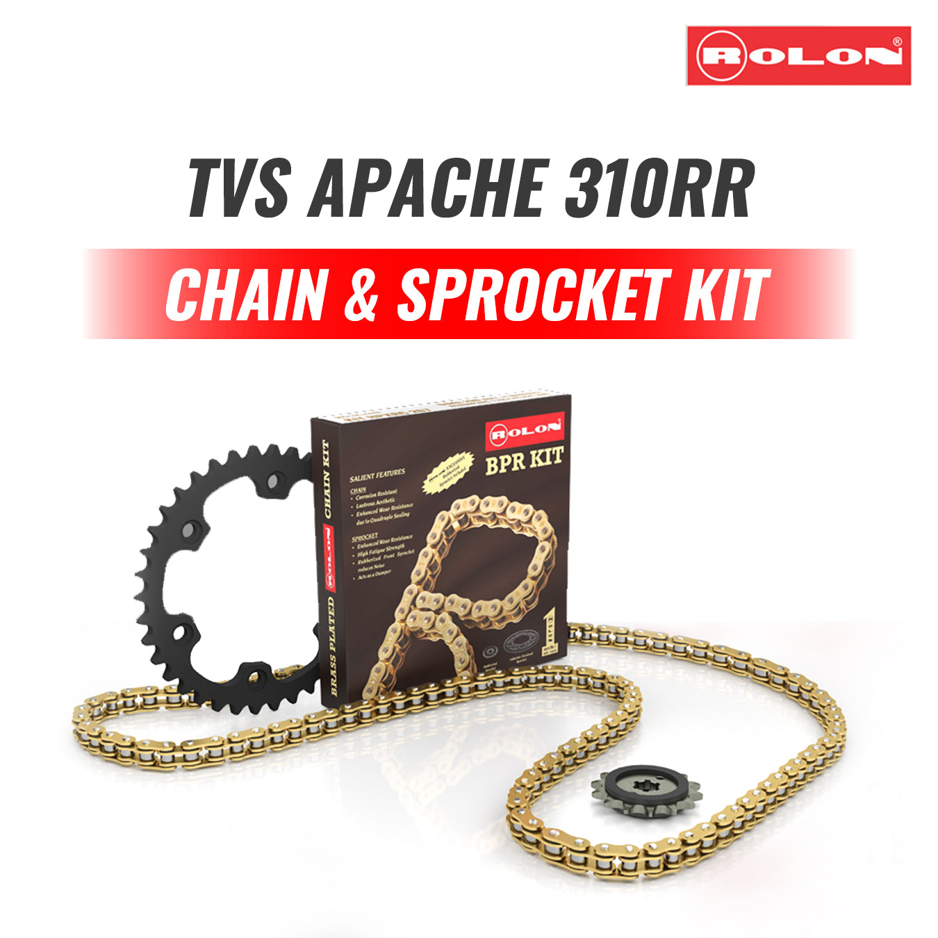 Chain sprocket deals tvs apache