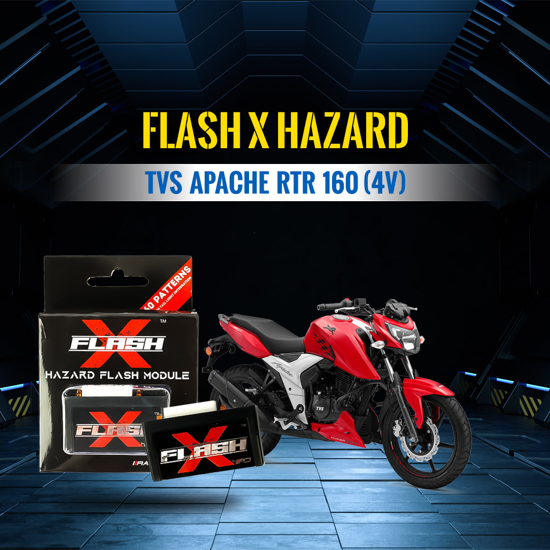 Flash X Hazard For TVS Apache RTR 160(4V)