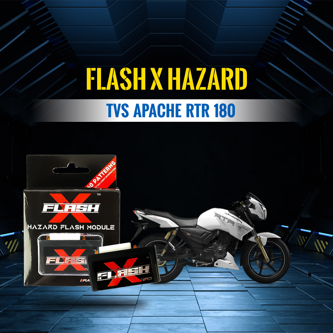 Flash X Hazard For Tvs Apache RTR 180 (2021 Onwards)