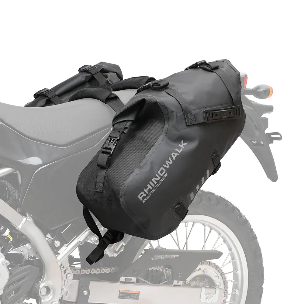 Rhinowalk MT1428 28L Waterproof Motorcycle Pannier Bag Pair Adventure Saddle Bags