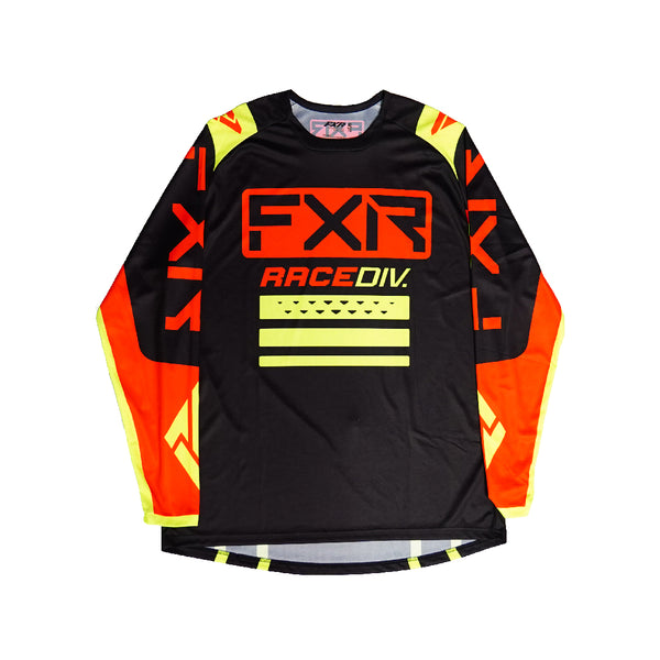FXR Clutch Pro MX Jersey Black Neon Orange