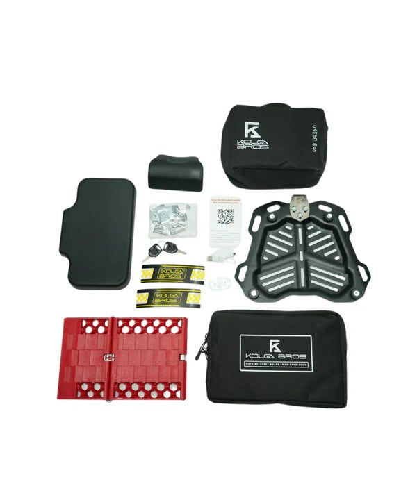 Kolga Bros Adventure Moto Trunk Aluminium Alloy Top Box - Black