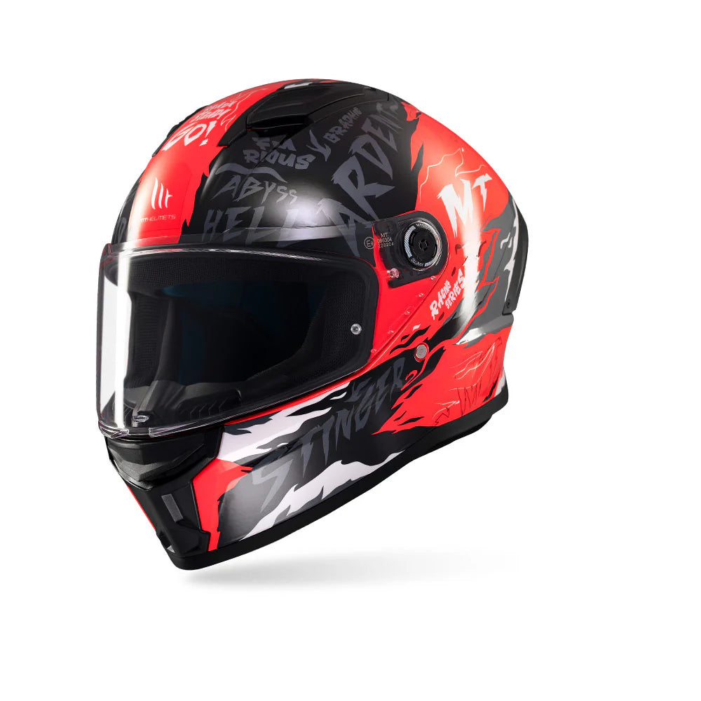 MT Stinger 2 Ardent C5 Gloss Full Face Helmet – ECE 22.06 & 5-Star SHARP Rated Graphic Helmet